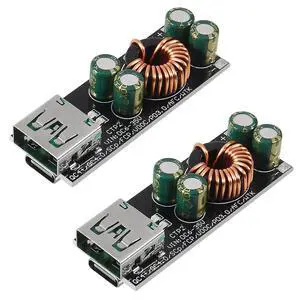 2PCS 60W 6-35V DC to USB Type C PD 3.0 QC4 Type A QC3.0 DC Fast Charge 12V 24V Step-Down Power Module USB Type-C Mobile Phone Quick Charge Adapter 2PCS 60W 6-35V DC to USB Type C PD 3.0 QC4 Type A QC3.0 DC Fast Charge 12V 24V Step-Down Power Module USB Type-C Mobile Phone Quick Charge Adapter