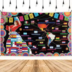 Hispanic Heritage Month Banner Latin American Flags Backdrop Sign Mes De La Herencia Hispana Decor Spanish Heritage Month Decorations for Home Party Hispanic Heritage Month Banner Latin American Flags Backdrop Sign Mes De La Herencia Hispana Decor Spanish Heritage Month Decorations for Home Party
