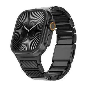 Magnetic Titanium Band Compatible with Apple Watch Ultra 3 2 1 Series 11 10 9 8 7 SE, Premium Dual Material Strap for Men Business & Sports, Compatible with 44mm 45mm 46mm 49mm Large Dial Models Magnetic Titanium Band Compatible with Apple Watch Ultra 3 2 1 Series 11 10 9 8 7 SE, Premium Dual Material Strap for Men Business & Sports, Compatible with 44mm 45mm 46mm 49mm Large Dial Models