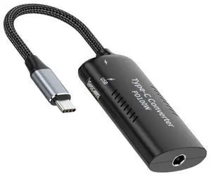 USB C Power Converter,DC Power 5.5x2.5mm Input to USB C 100W with 15W Type C and 12W Type A Output PD Emulator Trigger Charge Cable Adapter USB C Power Converter,DC Power 5.5x2.5mm Input to USB C 100W with 15W Type C and 12W Type A Output PD Emulator Trigger Charge Cable Adapter