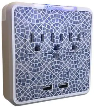 Home - Decorative Surge Protector Plug-in Surge Protector with 3 Outlets & 2 USB Ports, Multi Wall Mount Socket Outlet, Power Expander for Home, Office, & Travel Use (Greece) Home - Decorative Surge Protector Plug-in Surge Protector with 3 Outlets & 2 USB Ports, Multi Wall Mount Socket Outlet, Power Expander for Home, Office, & Travel Use (Greece)