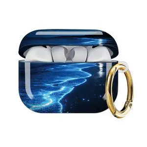 Case Compatible with AirPod Pro 3 2025, Cute Protective Cover with Keychain for AirPod Pro 3rd Generation, Full Protection Case for Women Girls(Glowing Ocean Waves Night Beach) Case Compatible with AirPod Pro 3 2025, Cute Protective Cover with Keychain for AirPod Pro 3rd Generation, Full Protection Case for Women Girls(Glowing Ocean Waves Night Beach)
