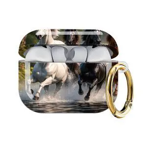 Case Compatible with AirPod Pro 3 2025, Cute Protective Cover with Keychain for AirPod Pro 3rd Generation, Full Protection Case for Women Girls(Running Horses Forest) Case Compatible with AirPod Pro 3 2025, Cute Protective Cover with Keychain for AirPod Pro 3rd Generation, Full Protection Case for Women Girls(Running Horses Forest)