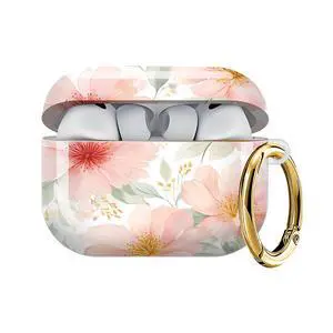 Case Compatible with AirPod Pro 3 2025, Cute Protective Cover with Keychain for AirPod Pro 3rd Generation, Full Protection Case for Women Girls(Floral Pink Blossoms Green) Case Compatible with AirPod Pro 3 2025, Cute Protective Cover with Keychain for AirPod Pro 3rd Generation, Full Protection Case for Women Girls(Floral Pink Blossoms Green)