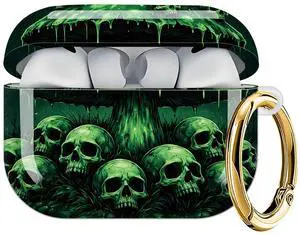 Case Compatible with AirPod Pro 3 2025, Cute Protective Cover with Keychain for AirPod Pro 3rd Generation, Full Protection Case for Women Girls(Mushrooms Skull Forest) Case Compatible with AirPod Pro 3 2025, Cute Protective Cover with Keychain for AirPod Pro 3rd Generation, Full Protection Case for Women Girls(Mushrooms Skull Forest)