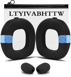 A50 Replacement Earpads for Astro A50 Gen 4, Gen 5 and A50X Only, Velvet Fabric, Made by, Improved Durability, with Microphone Foam | Black A50 Replacement Earpads for Astro A50 Gen 4, Gen 5 and A50X Only, Velvet Fabric, Made by, Improved Durability, with Microphone Foam | Black