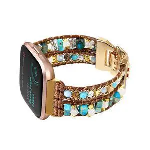 Boho Braided Bracelet Compatible with Fitbit Versa 4/Versa 3/Sense/Sense 2 Bands for Women, Handmade Woven Beaded Strap for Fitbit Smartwatch Boho Braided Bracelet Compatible with Fitbit Versa 4/Versa 3/Sense/Sense 2 Bands for Women, Handmade Woven Beaded Strap for Fitbit Smartwatch