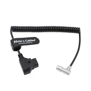 PORTKEYS BM5 BM7 Monitor Right Angle Power Cable 4 Pin Female to D-TAP Male Coiled Power Cord PORTKEYS BM5 BM7 Monitor Right Angle Power Cable 4 Pin Female to D-TAP Male Coiled Power Cord