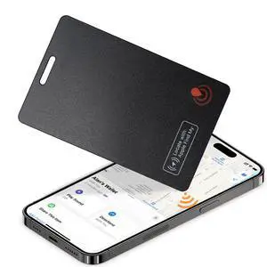 Wallet Tracker for Apple Find My (iOS only) | Ultra-thin ip68 waterproof item finder and luggage tag, travel, passport and more gps locator24-month battery life Wallet Tracker for Apple Find My (iOS only) | Ultra-thin ip68 waterproof item finder and luggage tag, travel, passport and more gps locator24-month battery life