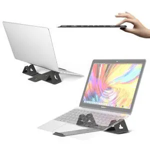 Magnetic Adjustable Travel Laptop Stand for Digital Nomads and Business Travelers. Compact, Foldable, and Ideal for Desk Use. Elevate Your Work Experience with Our Laptop Riser on the Go (Dark Gray) Magnetic Adjustable Travel Laptop Stand for Digital Nomads and Business Travelers. Compact, Foldable, and Ideal for Desk Use. Elevate Your Work Experience with Our Laptop Riser on the Go (Dark Gray)