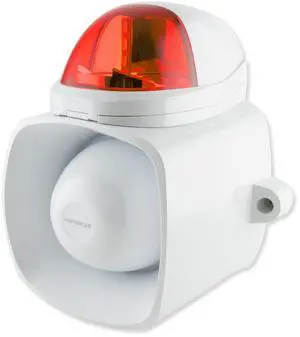 SH-816S-SQ/R Enforcer Siren/Strobe with Audio Input, Red SH-816S-SQ/R Enforcer Siren/Strobe with Audio Input, Red