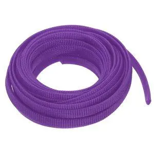 PET Expandable Sleeving 25ft 3/8" Purple Cable Management Sleeve Cord Organizer for Wrap Protect Cable PET Expandable Sleeving 25ft 3/8" Purple Cable Management Sleeve Cord Organizer for Wrap Protect Cable