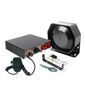 Car Siren Speaker Police Siren Speaker Car Pa System, Dc12v 200w 9 Tones Wired Handheld Microphone Loudspeaker Emergency Siren Electronic Car Siren Speaker Police Siren Speaker Car Pa System, Dc12v 200w 9 Tones Wired Handheld Microphone Loudspeaker Emergency Siren Electronic