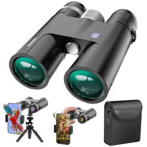 18X50 High Powered Binoculars for Adults with Upgraded Phone Adapter, Tripod and Tripod Adapter,Waterproof Compact Binoculars with Low Light Vision for Bird Watching,Travel,Sightseeing 18X50 High Powered Binoculars for Adults with Upgraded Phone Adapter, Tripod and Tripod Adapter,Waterproof Compact Binoculars with Low Light Vision for Bird Watching,Travel,Sightseeing