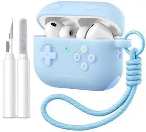 for Airpods Pro 3 Case Cute Game Console Design with Detachable Lanyard | Full Body Soft Silicone Compatible with Apple AirPod Pro 3rd Generation Cover with Cleaner Kit,Shockproof,Anti-Scratch for Airpods Pro 3 Case Cute Game Console Design with Detachable Lanyard | Full Body Soft Silicone Compatible with Apple AirPod Pro 3rd Generation Cover with Cleaner Kit,Shockproof,Anti-Scratch