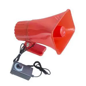 Outdoor Alarm Security Siren, AC110V Red Safety Horn for Public Emergency Alarms with Adjustable Volume,Long Range, 120 Decibels, Remotely Activate with Wi-Fi Socket (Sold Separately) Outdoor Alarm Security Siren, AC110V Red Safety Horn for Public Emergency Alarms with Adjustable Volume,Long Range, 120 Decibels, Remotely Activate with Wi-Fi Socket (Sold Separately)