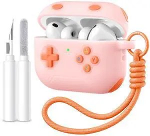 for Airpods Pro 3 Case Cute Game Console Design with Detachable Lanyard | Full Body Soft Silicone Compatible with Apple AirPod Pro 3rd Generation Cover with Cleaner Kit,Shockproof,Anti-Scratch for Airpods Pro 3 Case Cute Game Console Design with Detachable Lanyard | Full Body Soft Silicone Compatible with Apple AirPod Pro 3rd Generation Cover with Cleaner Kit,Shockproof,Anti-Scratch
