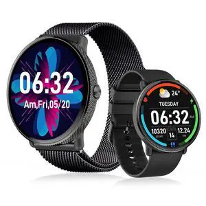 1.43" AMOLED SmartWatch for Men and Women, Black | Phone Call, IP68 Waterproof, Fitness Tracker 1.43" AMOLED SmartWatch for Men and Women, Black | Phone Call, IP68 Waterproof, Fitness Tracker