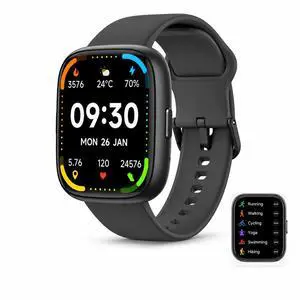 Ostark Smart Watch, Alexa Built-in, Bluetooth Call, 1.83" Touch Screen | IP68 Waterproof, display tracks heart rate, SpO2 & sleep, 100+ sports modes, Android and iOS smartphones Ostark Smart Watch, Alexa Built-in, Bluetooth Call, 1.83" Touch Screen | IP68 Waterproof, display tracks heart rate, SpO2 & sleep, 100+ sports modes, Android and iOS smartphones