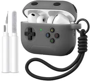 for Airpods Pro 3 Case Cute Game Console Design with Detachable Lanyard | Full Body Soft Silicone Compatible with Apple AirPod Pro 3rd Generation Cover with Cleaner Kit,Shockproof,Anti-Scratch for Airpods Pro 3 Case Cute Game Console Design with Detachable Lanyard | Full Body Soft Silicone Compatible with Apple AirPod Pro 3rd Generation Cover with Cleaner Kit,Shockproof,Anti-Scratch