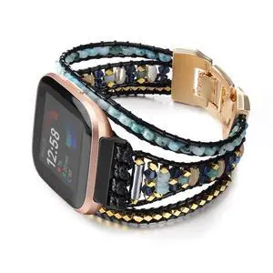 Boho Braided Bracelet Compatible with Fitbit Versa 4/Versa 3/Sense/Sense 2 Bands for Women, Handmade Woven Beaded Strap for Fitbit Smartwatch Boho Braided Bracelet Compatible with Fitbit Versa 4/Versa 3/Sense/Sense 2 Bands for Women, Handmade Woven Beaded Strap for Fitbit Smartwatch