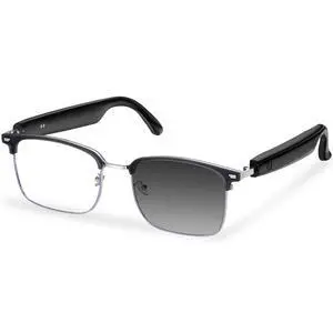 Smart Glasses, Blue Light Blocking Bluetooth Glasses with Open Ear Speaker, Photochromic Sunglasses Lens, Voice Assistant Compatible for Android iPhone Smart Glasses, Blue Light Blocking Bluetooth Glasses with Open Ear Speaker, Photochromic Sunglasses Lens, Voice Assistant Compatible for Android iPhone