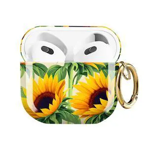 Compatible with AirPods 4 Case (2024 Release), Shockproof Protective Hard Shell Cover with Keychain, Cute & Fashion Patterns for Women Men KidsSunflower Compatible with AirPods 4 Case (2024 Release), Shockproof Protective Hard Shell Cover with Keychain, Cute & Fashion Patterns for Women Men KidsSunflower