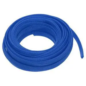 PET Expandable Sleeving 25ft 3/8" Blue Cable Management Sleeve Cord Organizer for Wrap Protect Cable PET Expandable Sleeving 25ft 3/8" Blue Cable Management Sleeve Cord Organizer for Wrap Protect Cable