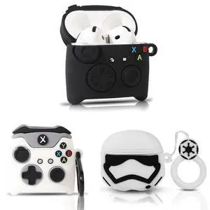 (3Pack) Case for AirPods 4 Wireless Earbuds (2024) with Carabiner, Silicone Charging Protective Cover with Cartoon Skin Design for AirPods 4th Generation Headphones (GP+GP+WS) (3Pack) Case for AirPods 4 Wireless Earbuds (2024) with Carabiner, Silicone Charging Protective Cover with Cartoon Skin Design for AirPods 4th Generation Headphones (GP+GP+WS)