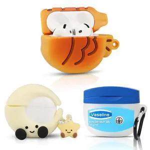 (3Pack) Case for AirPods 4 Wireless Earbuds (2024) with Carabiner, Silicone Charging Protective Cover with Cartoon Skin Design for AirPods 4th Generation Headphones (FS+YF+MN) (3Pack) Case for AirPods 4 Wireless Earbuds (2024) with Carabiner, Silicone Charging Protective Cover with Cartoon Skin Design for AirPods 4th Generation Headphones (FS+YF+MN)