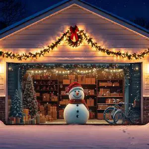 7x16ft Christmas Garage Door Banner Backdrop Decorations 3D Christmas Winter Snowman Snowflake Warehouse Arctic Backdrop Banner Cover Printed Hanging Garage Mural Background House Outdoor Decor 7x16ft Christmas Garage Door Banner Backdrop Decorations 3D Christmas Winter Snowman Snowflake Warehouse Arctic Backdrop Banner Cover Printed Hanging Garage Mural Background House Outdoor Decor
