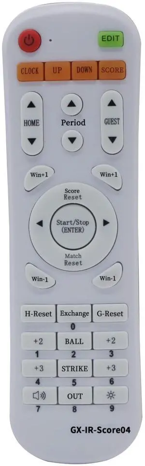 IR Remote Controller, Model GX-IR-Score04 Remote Controller for Scoreboard, Longer Control Distance IR Remote Controller, Model GX-IR-Score04 Remote Controller for Scoreboard, Longer Control Distance