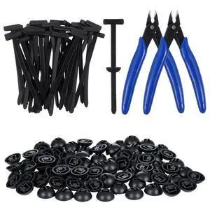 400 Pcs Heavy-Duty Self-Locking Cable Tie Buckle Kit Includes 2 Flush Cutters & Pliers Tip Protectors for Car Repairs, Home, Office & Outdoor Organization 400 Pcs Heavy-Duty Self-Locking Cable Tie Buckle Kit Includes 2 Flush Cutters & Pliers Tip Protectors for Car Repairs, Home, Office & Outdoor Organization