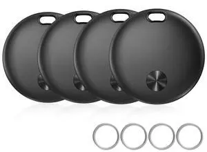 Smart Tracker Tags Works with Apple Find My APP (iOS Only), 4 Pack | Global Tracking, 92 dB Sound, Lost Mode, Lost Alerts, Replaceable Battery,MFi Certified, Privacy Protection, IP68 Waterproof Smart Tracker Tags Works with Apple Find My APP (iOS Only), 4 Pack | Global Tracking, 92 dB Sound, Lost Mode, Lost Alerts, Replaceable Battery,MFi Certified, Privacy Protection, IP68 Waterproof