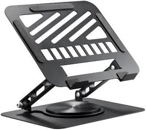 Laptop Stand for Desk Adjustable Computer Stand 360° Rotating with Hollow Ventilation Board Large Weight Capacity Laptop Riser Adjustable Height Laptop Stand for All 10" - 17'' Laptops Laptop Stand for Desk Adjustable Computer Stand 360° Rotating with Hollow Ventilation Board Large Weight Capacity Laptop Riser Adjustable Height Laptop Stand for All 10" - 17'' Laptops