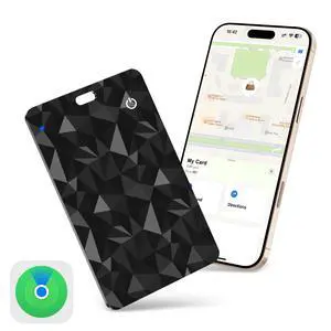 Card Rechargeable Wallet Tracker (1.6mm Thin), Works with Apple Find My (iOS Only), Wireless Charge, IP68 Waterproof, for Keys, Luggage, Passports, Backpacks Card Rechargeable Wallet Tracker (1.6mm Thin), Works with Apple Find My (iOS Only), Wireless Charge, IP68 Waterproof, for Keys, Luggage, Passports, Backpacks
