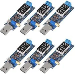 6pcs USB Step UP/Down Power Supply Module, 3.5V-12V to 1.2V-24V DC-DC Adjustable Boost Buck Converter Module Voltage Regulator 5V to 3.3V 9V 12V 18V 24V 6pcs USB Step UP/Down Power Supply Module, 3.5V-12V to 1.2V-24V DC-DC Adjustable Boost Buck Converter Module Voltage Regulator 5V to 3.3V 9V 12V 18V 24V