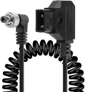 D-Tap to Locking Right Angled DC 12V Coiled Cable,Replacement Dtap to 12V DC5525 Barrel Jack Cable for Anton Bauer, KIPRO LCD, Black Magic Etc D-Tap to Locking Right Angled DC 12V Coiled Cable,Replacement Dtap to 12V DC5525 Barrel Jack Cable for Anton Bauer, KIPRO LCD, Black Magic Etc