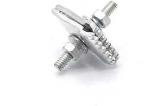 I-Beam Ground Clamps with Fasteners for Grounding Wire - Ground Wire Connectors for Trailers, TV Antennas, Satellite, Cable TV - Galvanized Steel Bonding Connectors - 10 Pack I-Beam Ground Clamps with Fasteners for Grounding Wire - Ground Wire Connectors for Trailers, TV Antennas, Satellite, Cable TV - Galvanized Steel Bonding Connectors - 10 Pack