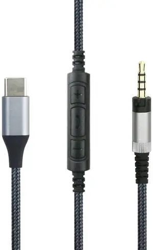 USB C Type-C Audio Cable Compatible with Sennheiser Momentum 3, Momentum 2.0, HD1 Headphone, Remote Volume Mic Compatible with iPhone 17/ Air /16/15/iPad USB C Type-C Audio Cable Compatible with Sennheiser Momentum 3, Momentum 2.0, HD1 Headphone, Remote Volume Mic Compatible with iPhone 17/ Air /16/15/iPad