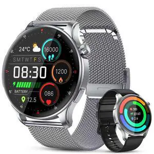 Smart Watch for Men Women Fitness: Make Answer Call Running Digital Mens Watches Waterproof Smartwatch Android Phone iPhone Samsung Compatible Step Pedometer Tracker Heart Rate Sleep SpO2 Monitor Smart Watch for Men Women Fitness: Make Answer Call Running Digital Mens Watches Waterproof Smartwatch Android Phone iPhone Samsung Compatible Step Pedometer Tracker Heart Rate Sleep SpO2 Monitor