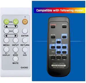 Replacement Remote Control for Sharp Display LCD Monitor RRMCGB150WJSA RRMCG1003MPPZ Replacement Remote Control for Sharp Display LCD Monitor RRMCGB150WJSA RRMCG1003MPPZ