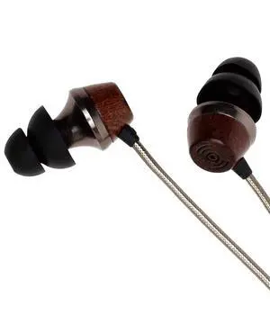 ALN 2.0 Premium Genuine Wood In-ear Noise-isolating Headphones|Earbuds|Earphones with Innovative Shield Technology Cable and Mic (Gunmetal) ALN 2.0 Premium Genuine Wood In-ear Noise-isolating Headphones|Earbuds|Earphones with Innovative Shield Technology Cable and Mic (Gunmetal)