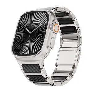 Magnetic Titanium Band Compatible with Apple Watch Ultra 3 2 1 Series 11 10 9 8 7 SE, Premium Dual Material Strap for Men Business & Sports, Compatible with 44mm 45mm 46mm 49mm Large Dial Models Magnetic Titanium Band Compatible with Apple Watch Ultra 3 2 1 Series 11 10 9 8 7 SE, Premium Dual Material Strap for Men Business & Sports, Compatible with 44mm 45mm 46mm 49mm Large Dial Models