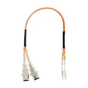1FT LC to SC Fiber Optic Adapter Cable Multimode OM1 62.5/125 Duplex, LC Male to SC Female Fiber Adapter Cable 0.3 Meter (1 FT) 1FT LC to SC Fiber Optic Adapter Cable Multimode OM1 62.5/125 Duplex, LC Male to SC Female Fiber Adapter Cable 0.3 Meter (1 FT)