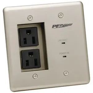 MIW-POWER-PRO-PFP Power Outlet Faceplate - Silver MIW-POWER-PRO-PFP Power Outlet Faceplate - Silver
