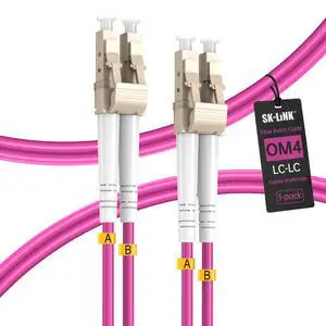 OM4 LSZH LC-LC UPC Fiber Optic Patch Cord 20m/66ft Multimode Duplex | Magenta Fiber Optic Cables Flame-retardant 40GB/100GB Internet cable OM4 LSZH LC-LC UPC Fiber Optic Patch Cord 20m/66ft Multimode Duplex | Magenta Fiber Optic Cables Flame-retardant 40GB/100GB Internet cable