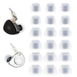 Replacement Ear Tips Compatible with SIMGOT EM6L, EW300 Earbuds | Soft Silicone Eartips with Portable Storage Box (9 Pairs, White, S/M/L) Replacement Ear Tips Compatible with SIMGOT EM6L, EW300 Earbuds | Soft Silicone Eartips with Portable Storage Box (9 Pairs, White, S/M/L)