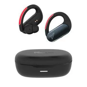 Reflex Pro - Wireless Sport Earbuds with Ear Hooks, Active Noise Cancellation, up to 50H of Battery Life, IP68 Dust and Waterproof, Touch Control, Secure Fit for Sports (Black) Reflex Pro - Wireless Sport Earbuds with Ear Hooks, Active Noise Cancellation, up to 50H of Battery Life, IP68 Dust and Waterproof, Touch Control, Secure Fit for Sports (Black)