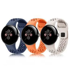 3 Packs Fit for Google pixel watch 3 45mm Silicone Watch Band for Women Men,Waterproof Breathable Wristband Adjustable Replacement Watch Straps Compatible with Pixel Watch 4 45mm 3 Packs Fit for Google pixel watch 3 45mm Silicone Watch Band for Women Men,Waterproof Breathable Wristband Adjustable Replacement Watch Straps Compatible with Pixel Watch 4 45mm